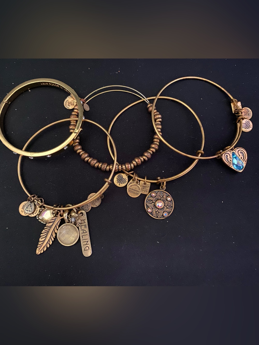 Alex & Ani and Kate Spade Bangle Bracelet set.
